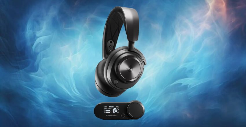 Gamer wearing a premium wireless headset