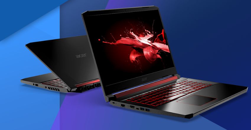 Backlit keyboard on the Acer Nitro 5