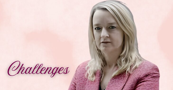 Laura Kuenssberg attending an event with her husband