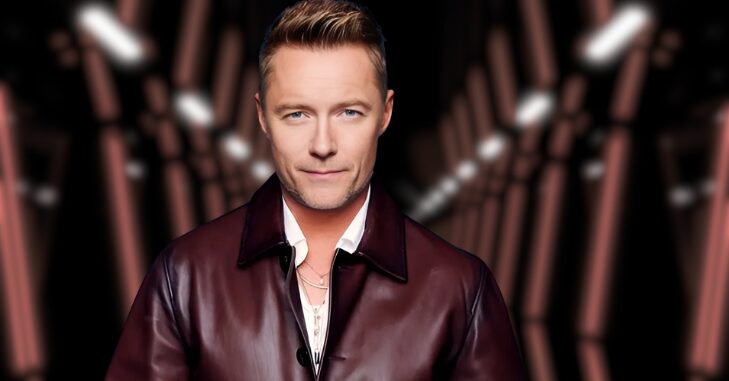 Ronan Keating attending a music industry ceremony