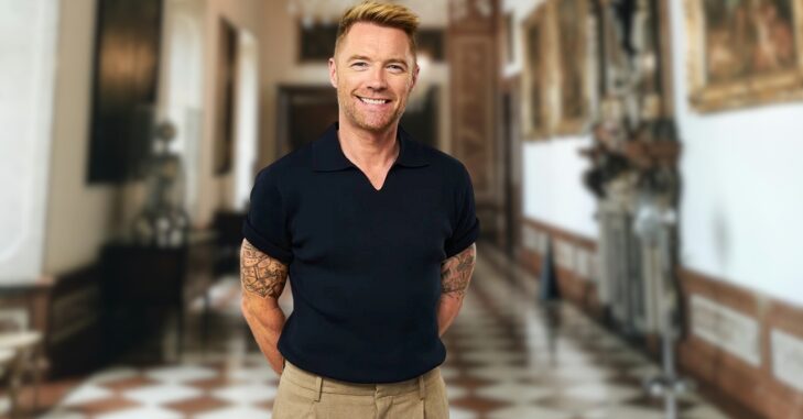 Portrait of Irish singer Ronan Keating
