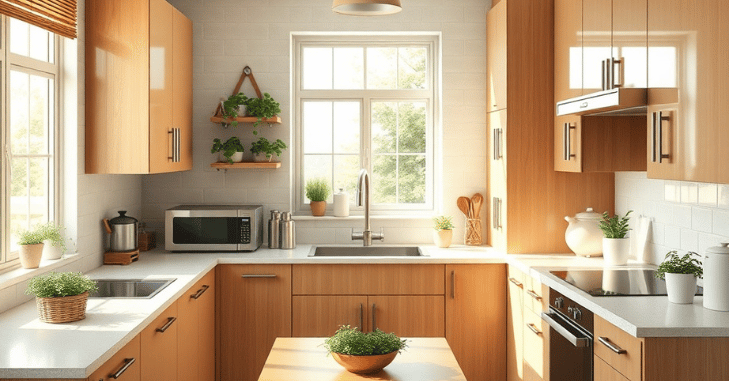 Affordable kitchen upgrade with new worktops and splashback