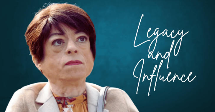 Liz Carr during a filmed interview about her career