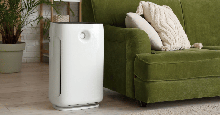 Replacing the filter during air purifier maintenance
