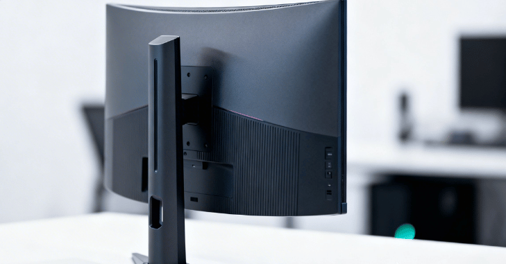 Curved monitor panel technology explained with a diagram