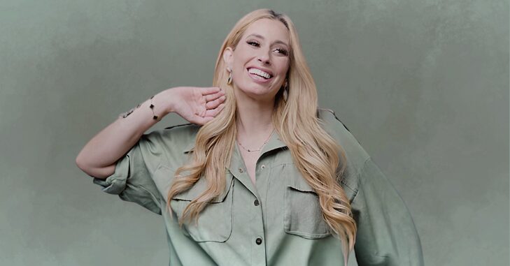 Stacey Solomon presenting on a daytime programme