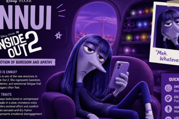 Ennui in Inside Out 2: A Complete Character Guide to Pixar’s Emotion of Boredom, Apathy, Emotional Fatigue, and Teenage Self-Discovery