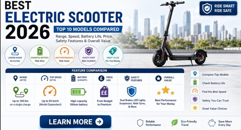 Best Electric Scooter 2026: Top 10 Models Compared by Range, Speed, Battery Life, Price, Safety Features, and Overall Value