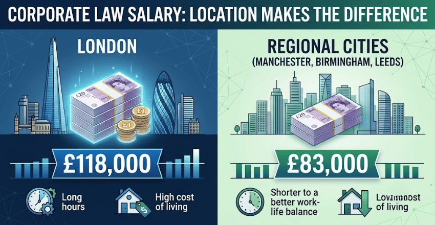 Corporate Law Salary by Location