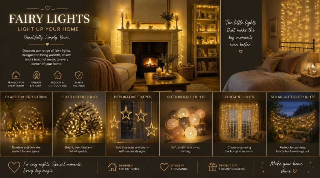 Fairy Lights for the UK: The Complete Guide to Choosing the Best Style, Length, Power Source, and Light Color